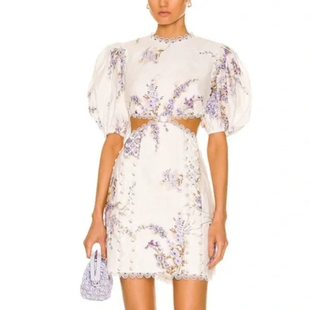 Zimmerman Jude Cutout Mini Dress - Size 1